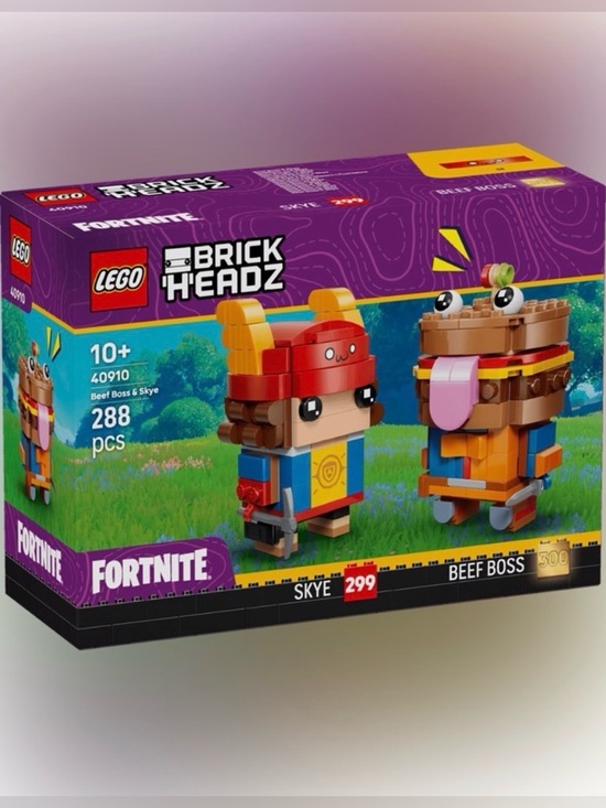Lego Other - LEGO 40910 Fortnite BrickHeadz Beef Boss & Skye Figures New